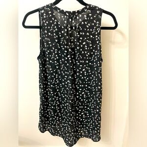 Women’s J. Crew split neck, sleeveless top, size small tall